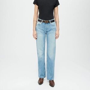 RE/DONE Loose Straight Leg Jeans with Button Fly